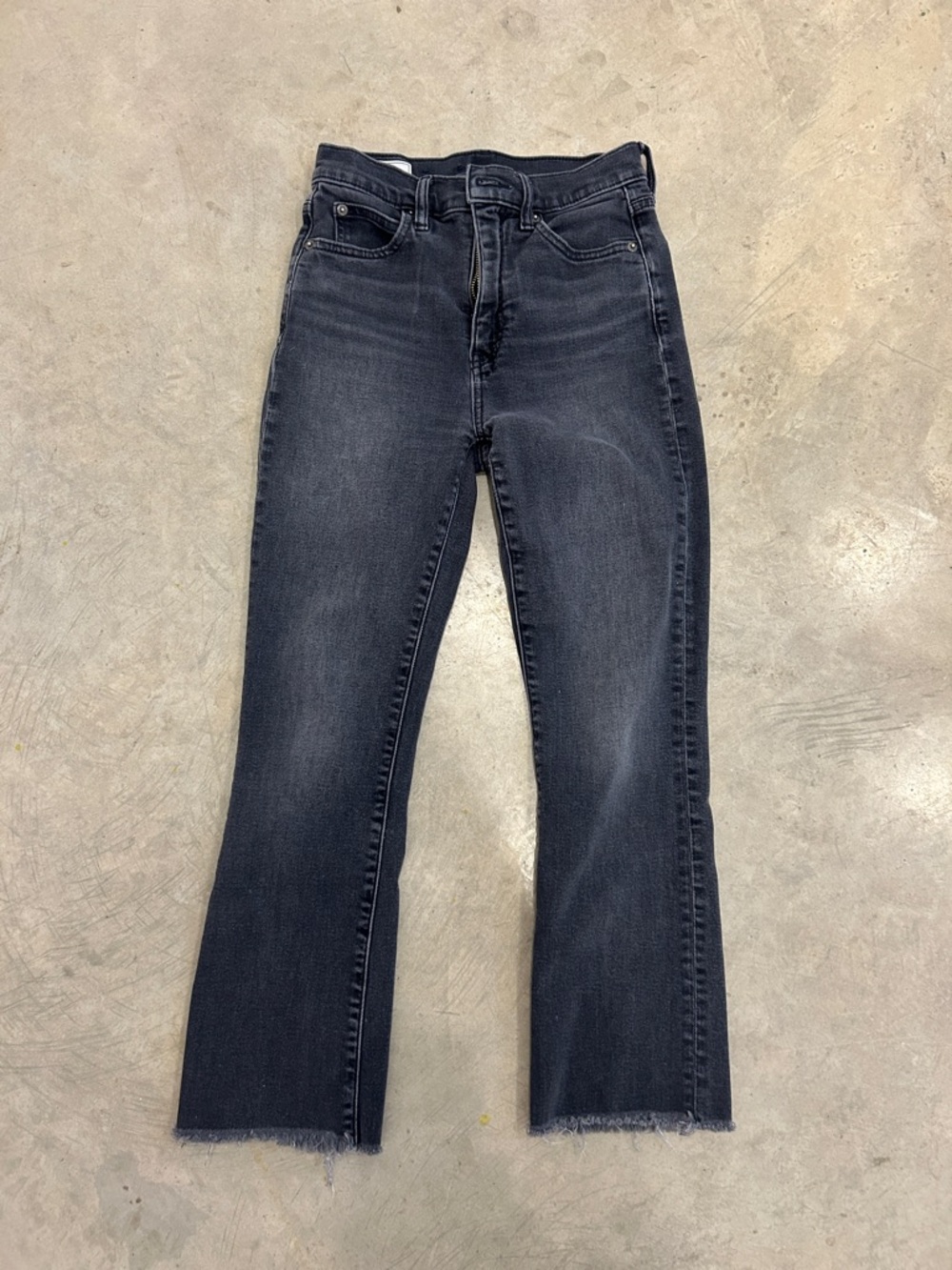 GAP Women's Black Washed Flare Jeans